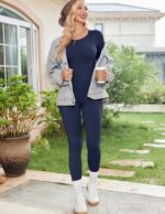 Ekouaer Womens Thermal Underwear Sets Long Johns Long Sleeve... - Image 4