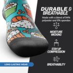 Outway Crew Socks, Moisture-Wicking Athletic Calf Socks with... - Image 4