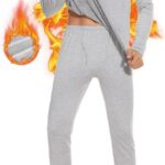 SIMIYA Thermal Underwear Set for Men Soft Fleece Lined Long ...