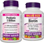Webber Naturals Probiotic with Cranberry, 5 Billion Active C...