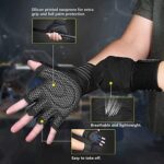 ihuan Ventilated Weight Lifting Gym Workout Gloves with Wris... - Image 6