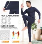 YESURPRISE Thermal Underwear for Men Long Johns with Fleece ... - Image 3