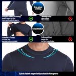 YESURPRISE Thermal Underwear for Men Long Johns with Fleece ... - Image 5