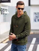 COOFANDY Mens Hoodies Pullover Casaul Long Sleeve Drawstring... - Image 3