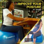 URBNFit Exercise Ball - Yoga Ball in Multiple Sizes for Work... - Image 6