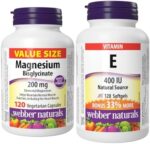 Webber Naturals Magnesium Bisglycinate 200 mg, 120 Capsules,...
