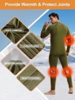 romision Thermal Underwear for Men Long Johns Thermals Top a... - Image 7