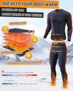 CL convallaria Long Johns Men Thermal Underwear Top and Bott... - Image 5