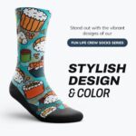 Outway Crew Socks, Moisture-Wicking Athletic Calf Socks with... - Image 2