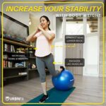 URBNFit Exercise Ball - Yoga Ball in Multiple Sizes for Work... - Image 3