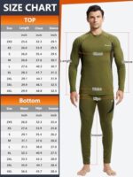 romision Thermal Underwear for Men Long Johns Thermals Top a... - Image 8