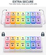 Weekly Pill Organizer 2 Times a Day Large 7 Day 2020 Newest ... - Image 4
