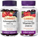 Webber Naturals Ashwagandha Gummy, 45 Berry Flavoured Gummie...