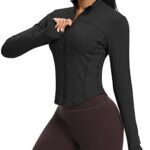 QUEENIEKE Workout Running Jackets for Women Zip Up Athletic ...