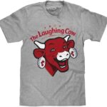 Tee Luv Men's The Laughing Cow Shirt - Snack Cheese Food Log...