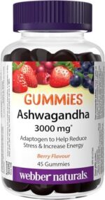 Webber Naturals Ashwagandha Gummy, 45 Berry Flavoured Gummie... - Image 2