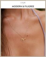 LUUK LIFESTYLE stainless steel necklace with pendant, 50cm a... - Image 3