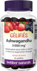 Webber Naturals Ashwagandha Gummy, 45 Berry Flavoured Gummie... - Image 3