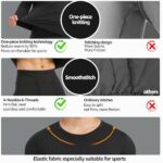 YESURPRISE Thermal Underwear for Men Long Johns with Fleece ... - Image 3