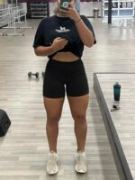suntury Workout Shorts for Women Seamless Scrunch Butt Lifti... - Image 6