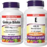 Webber Naturals Ginkgo Biloba 6000 mg, 180 Softgels, Helps E...