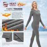 MeetHoo Thermal Underwear for Women, Winter Warm Base Layer ... - Image 3